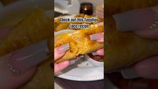 Check out this taquitos taco recipe 🌮foodie tacos foodies quickdinner viralvideo chickentacos [upl. by Bat]