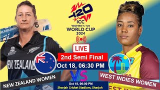 🔴LIVEWest Indies Women vs New Zealand Women2nd Semi FinalWIWvsNZW I ICC WomensT20 World Cup2024 [upl. by Elleyoj391]