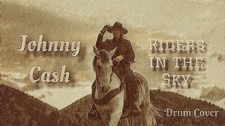 Johnny Cash  Ghost Riders in the Sky Lyrics [upl. by Devona]