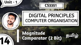 2 Bit Magnitude Comparator in Tamil CS3351 Digital Principles and Computer Organization in Tamil [upl. by Oicnerolf]