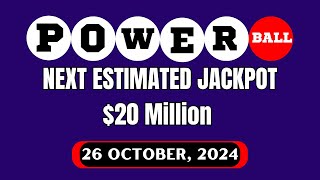 Powerball Next Estimated Jackpot for Oct 28 2024  Lottery Winning Numbers [upl. by Jefferson]