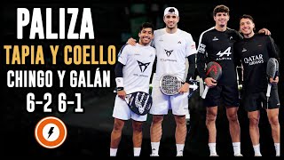 Tapia y Coello propinan una PALIZA a Galán y Chingotto en la Final de Paris  Premier Padel [upl. by Orecic]