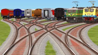 8 Grandient Railworks🚉Railroad Crossings Railgati  Bumpy Forked Railways Tracks  tsc2012 [upl. by Cybil]