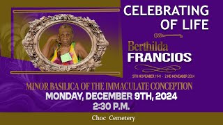 Burial Service for the Life of BERTHILDA FRANCOIS [upl. by Zilla]