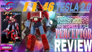 cXc FansToys FT46 TESLA 20 Transformers MP Scale third partyTriple Changer PERCEPTOR Review [upl. by Herminia636]