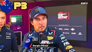 Declaraciones de Checo Pérez Tras Clasificar P3  Gran Premio Australia 2024 [upl. by Ives]