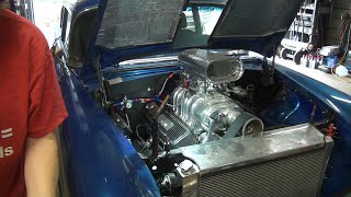 1956 Chevy With A Blown 454 Smoking Out The Breather [upl. by Cirde482]