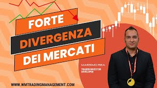 Live 1515  Forte DIVERGENZA dei mercati [upl. by Anikat]