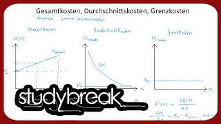 Gesamtkosten Durchschnittskosten Grenzkosten  Kosten und Leistungsrechnung [upl. by Reggie]