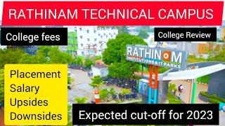 Rathinam Technical Campus College review  College Fees  Placement  Salary  upsides  downsides [upl. by Siahc]