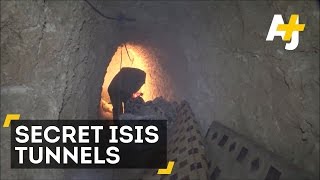 ISIS Dug These Tunnels To Hide From Airstrikes [upl. by Kern928]