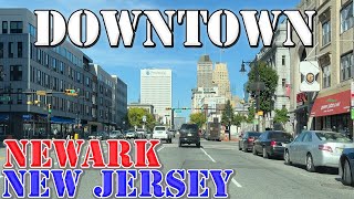 Newark  New Jersey  4K Downtown Drive [upl. by Yhtuv]