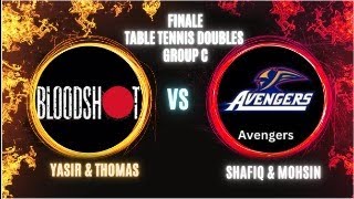 Finale Match  Group C  Bloodshot Vs Avengers  Table Tennis Doubles  GPL Season 4 [upl. by Ahsiuqram472]