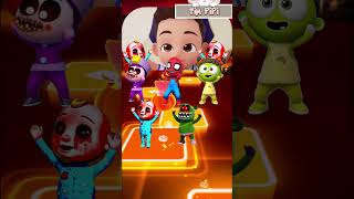 Bebefinn Pinkfong X Scary Boss Baby VS Coco Melon Exe Coffin Dance Song Cover Tiles hop shorts [upl. by Atsugua]