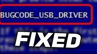 Fix BUGCODEUSBDRIVER Blue Screen Error [upl. by Erline]