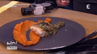 Recette  Bar de ligne vanillé purée de patate douce [upl. by Suidaht]