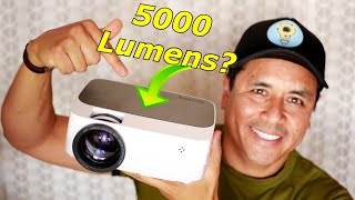 Proyector Led 5000 Lumen 🤔 A LAS PRUEBAS ME REMITO [upl. by Euqinahs]