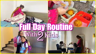 How I am MANAGE my HOME without HUSBAND for a week  kids lunchbox ideasMOM FULL DAY NEW Routine [upl. by Klotz]