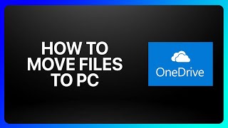 How To Move Files From OneDrive To Pc Tutorial [upl. by Rengia]