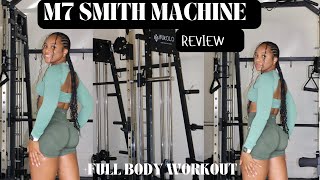 FULL BODY WORKOUT  New Mikolo M4 Smith Machine  My HONEST First Impressions  my new at home gym [upl. by Euqitsym]