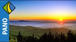 Panorama o 450 nad ranem ☀ Wieża na Kalenicy Góry Sowie [upl. by Cole136]