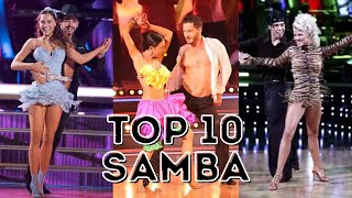 My Top Ten Samba Dances on Dancing With The Stars [upl. by Francklin537]