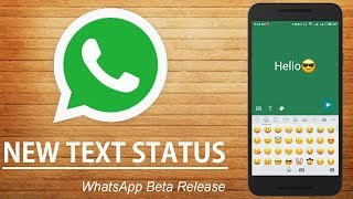 WhatsApp New Text Status Feature  Android Member [upl. by Adnoved875]