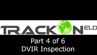 Trackon ELDAOBRD  DVIR Inspection [upl. by Ecirtnom]