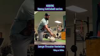 HEAVY KETTLEBELL THRUSTER VARIATION [upl. by Oigimer796]