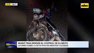 Murió tras perder el control de su moto [upl. by Klos]