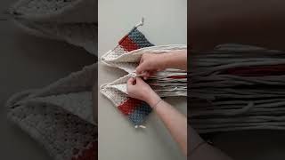 Making a large macrame bag DIY tutorial [upl. by Alor]