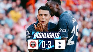 SHEFFIELD UNITED 03 TOTTENHAM HOTSPUR  PREMIER LEAGUE HIGHLIGHTS  EUROPA LEAGUE QUALIFICATION [upl. by Atwahs]