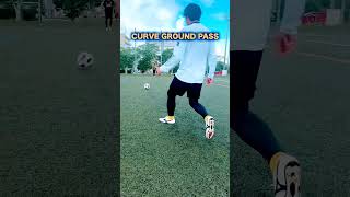 Learn This Curve Ground Pass⚽👍football jaishreeram shorts shortvideo short subscribe [upl. by Soane]