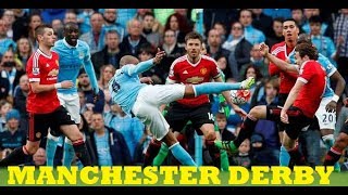 Man City Vs Man United  Manchester Derby Fights Fouls Red Cards HD [upl. by Simah]