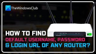 Find default username password amp login URL of any Router [upl. by Eintirb]