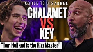 Timothée Chalamet amp KeeganMichael Key Argue Over The Internets Biggest Debates  Agree to Disagree [upl. by Airret107]