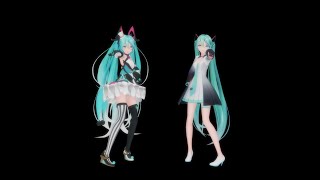 【MMD】愛包ダンスホール リメイクver  YYB式 初音ミク10th、YYB magical mirai miku 2019  4K60fps  黒背景 [upl. by Forelli]