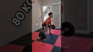 ทดสอบ ยกท่า Deadlift 80 กิโล 2024 deadlift sumodeadlift [upl. by Atiruam]