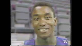 DETROIT PISTONS vs PORTLAND BLAZERS 1990 Jun 5 GAME 1 2nd Half Cerca de las Estrellas [upl. by Yatnuhs]