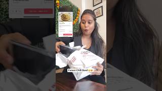 Panner chilli bowl😍😋 chinese zomato review shortvideo shorts ashortaday whatieatinaday [upl. by Laundes]