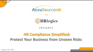 HR Compliance Simplified Protect Your Business from Unseen Risks Webinar Recording [upl. by Ennaitsirhc707]