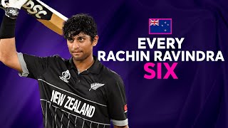 Every Rachin Ravindra six at Cricket World Cup 2023 [upl. by Antoinette]