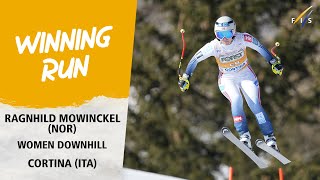 Mowinckel claims maiden Downhill win in Cortina  Audi FIS Alpine World Cup 2324 [upl. by Boelter]