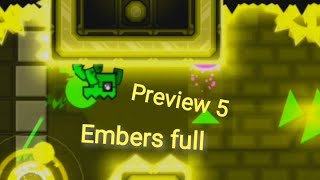 Geometry dash Embers full preview 5 [upl. by Allimrac455]