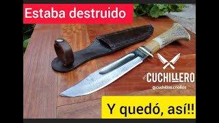 de cuchillo destruido a cuchillo nuevo EL CUCHILLERO [upl. by Tarfe11]