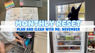 NEW MONTHLY RESET  PLAN AND CLEAN WITH ME  JAMISON MICHEL HOMEMAKING [upl. by Airotna219]