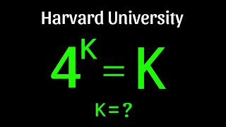 Harvard University Admission Interview Tricks  Find the Value of k [upl. by Presber]