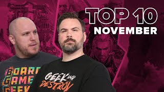 Top 10 Hottest Board Games November 2023  The Best of BGG [upl. by Alliscirp]