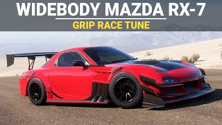 Forza Horizon 5 Tuning  1997 Widebody Mazda RX7  FH5 Grip Race Build Tune amp Gameplay [upl. by Negaem]