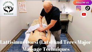 Latissimus Lats and Teres Major Massage Techniques Part 2 [upl. by Anama]